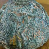 Designer ceramic vase in terracotta signed 1968