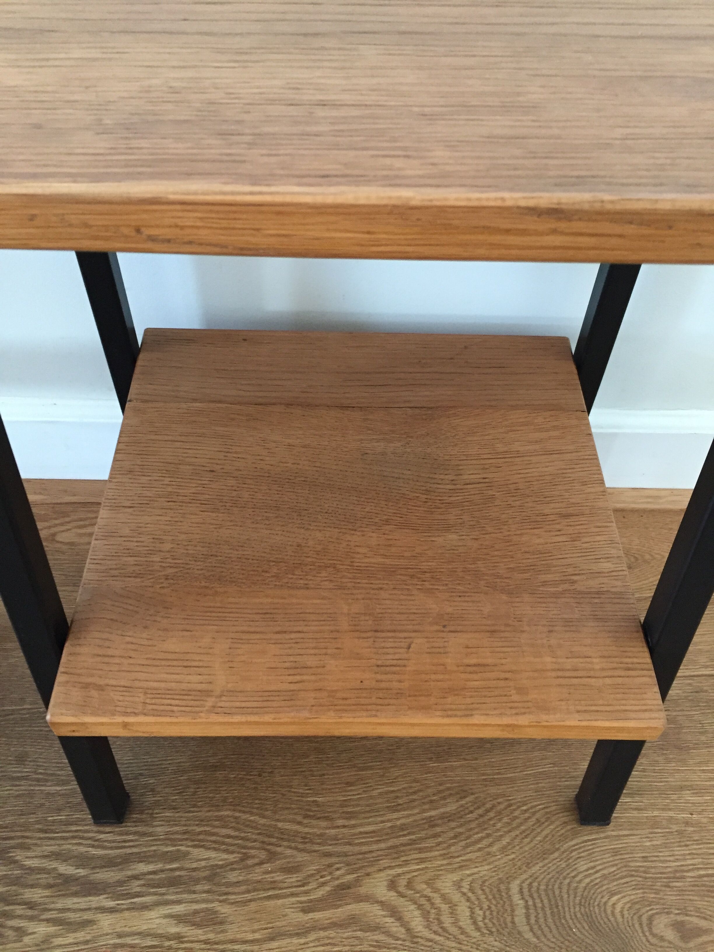 Pair of solid oak bedside tables