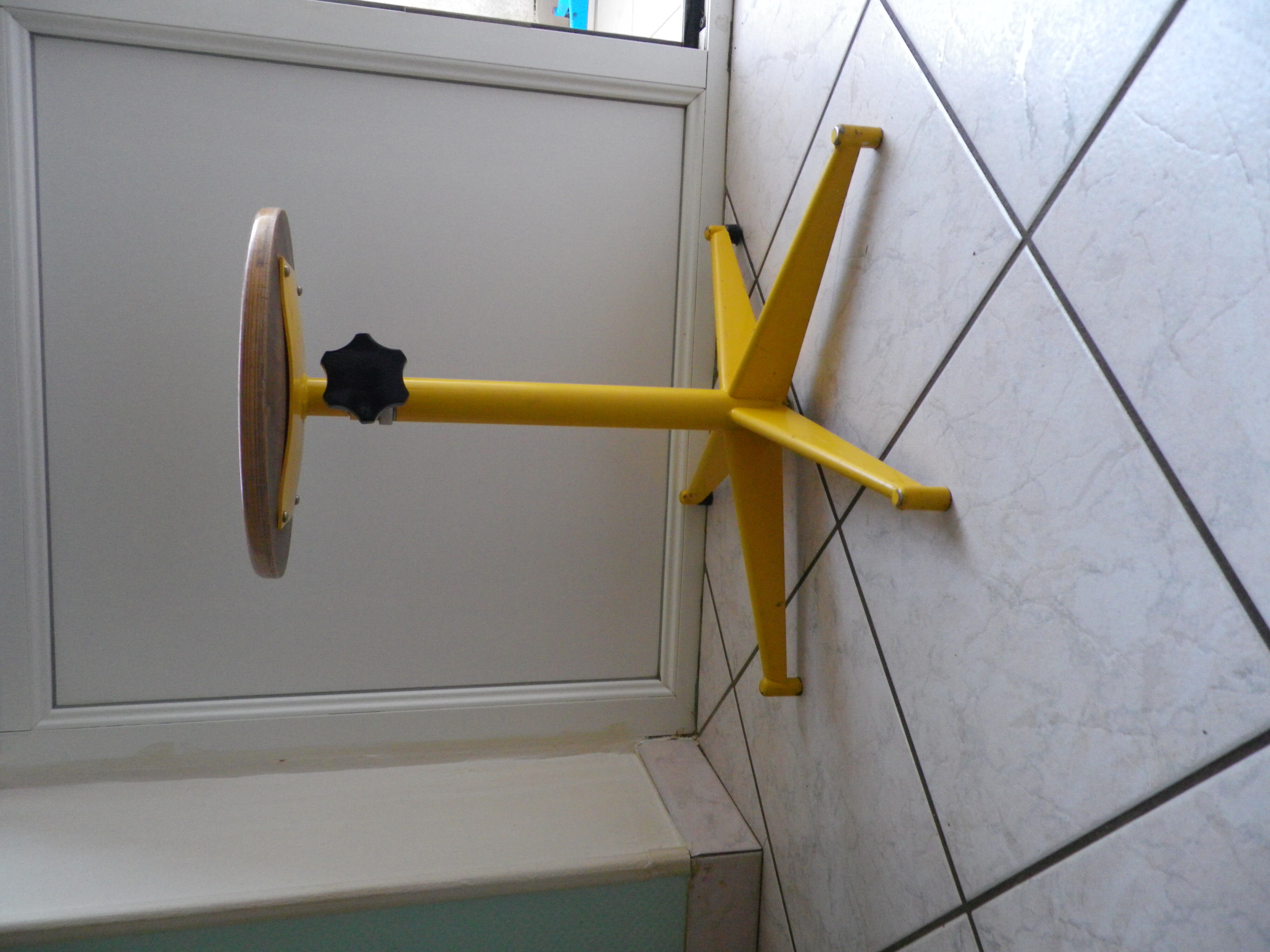Industrial stool adjustable vintage 1970s