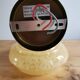 Vintage lampshade wall lamp in yellow Clichy glass