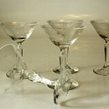 Set of 5 original liqueur glasses, direct from the 1950s