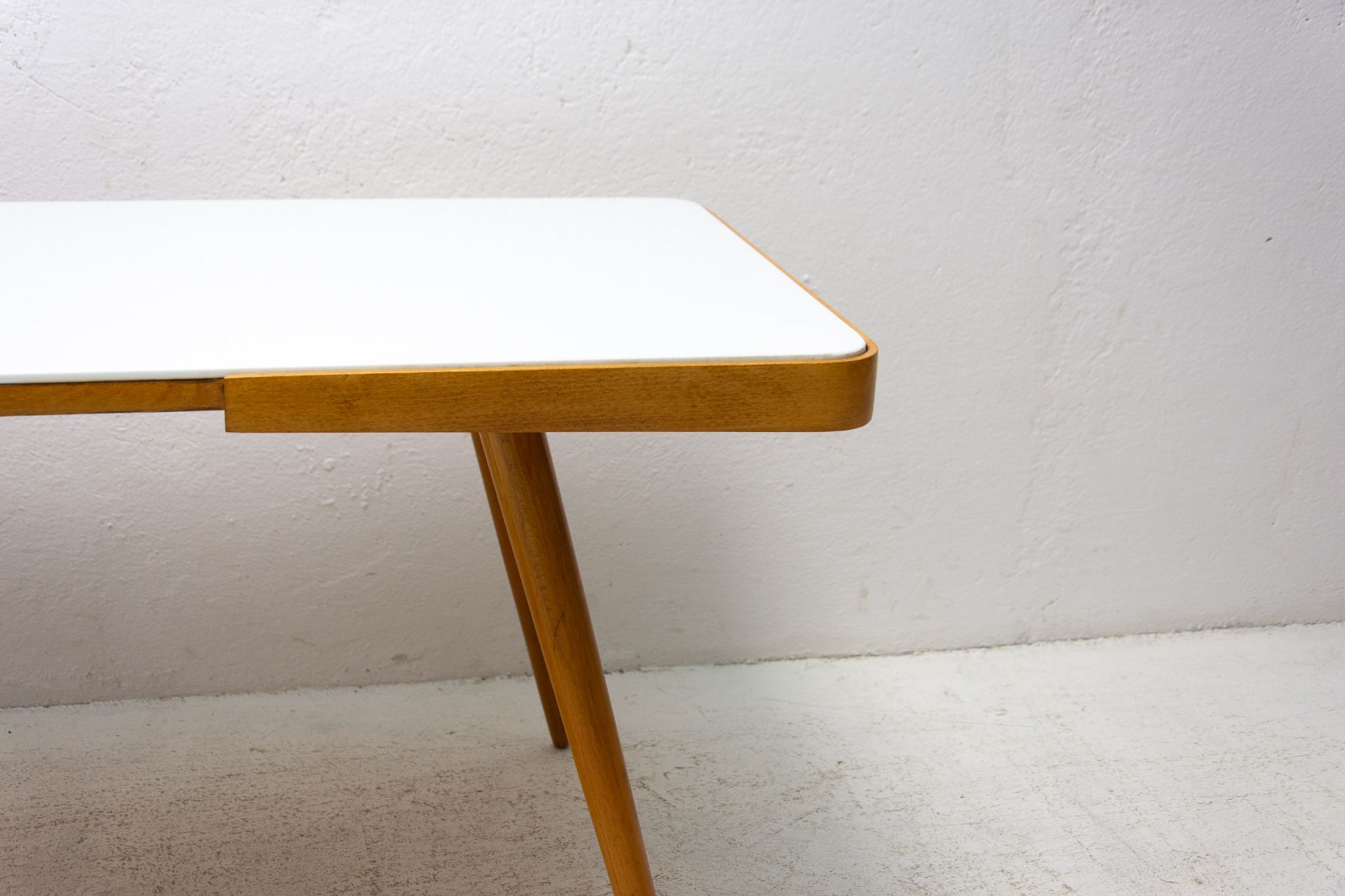Opaxite glass coffee table, 1960´s, Czechoslovakia