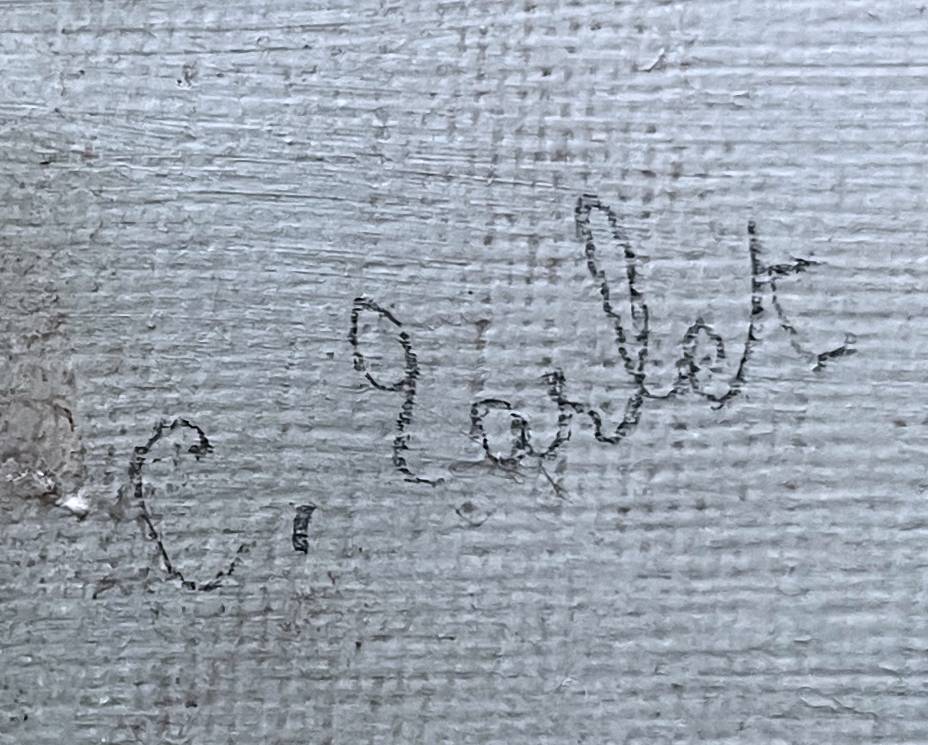 HSP painting "Composition with fruits" 19th/20th century signed