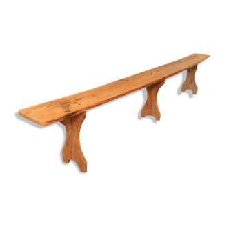 Wooden guinguette bench