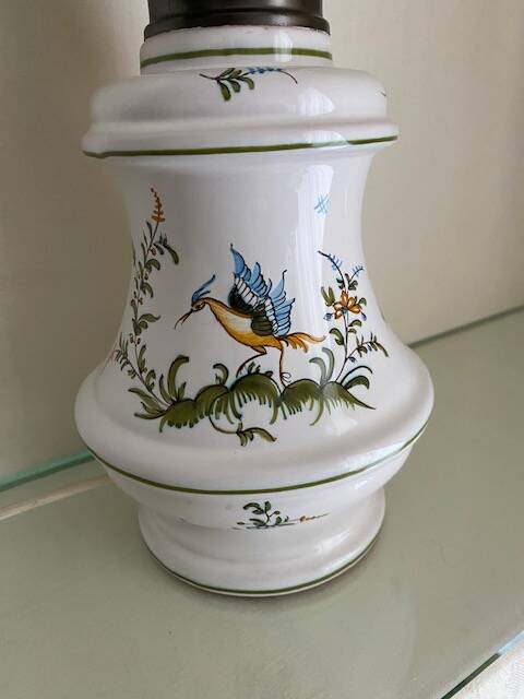 Moustier faience lamp