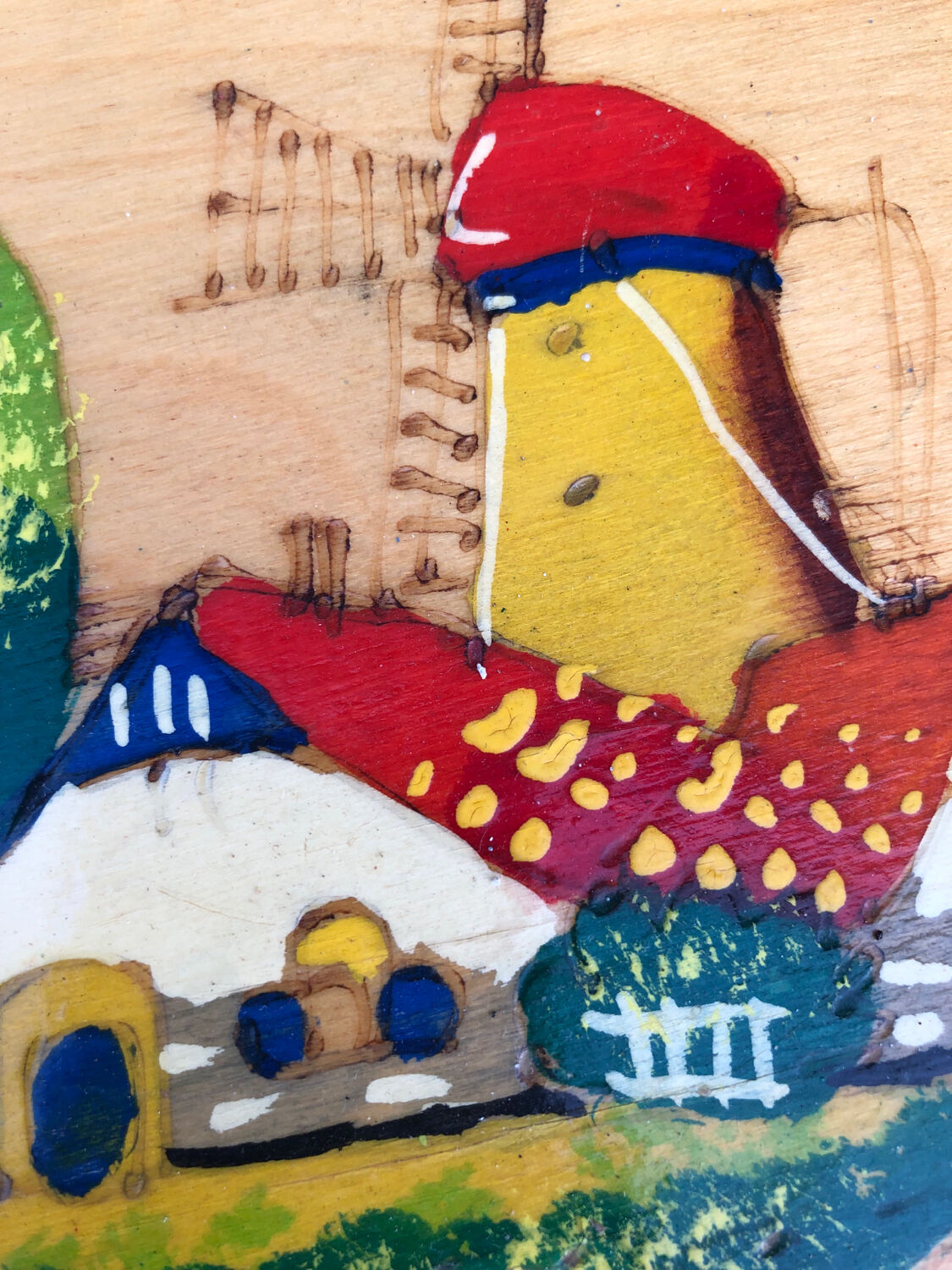 Decorated children's stool