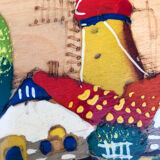 Decorated children's stool