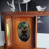 Miroir triptyque art déco chêne