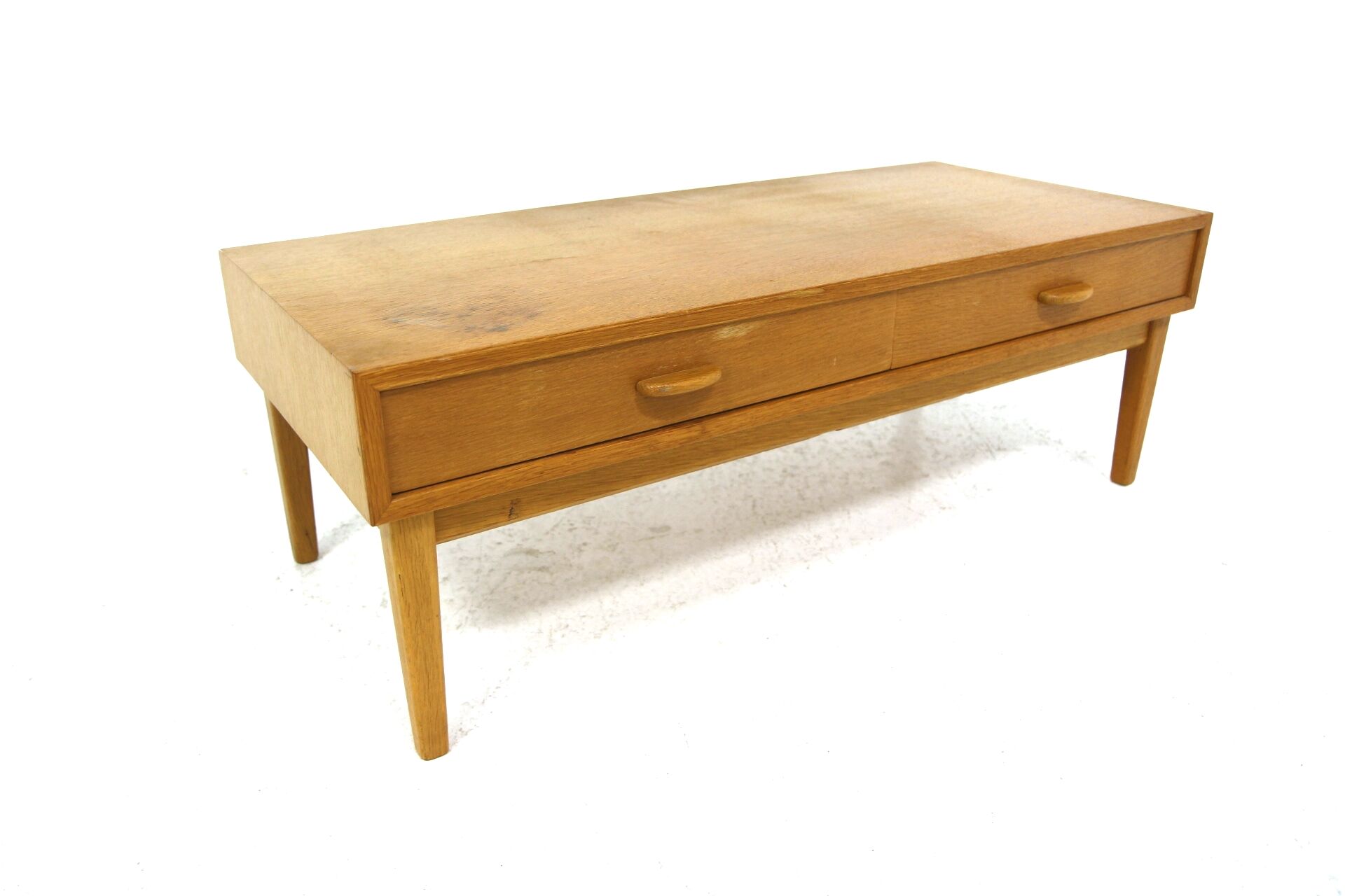 Scandinavian oak low console, Sweden, 1960