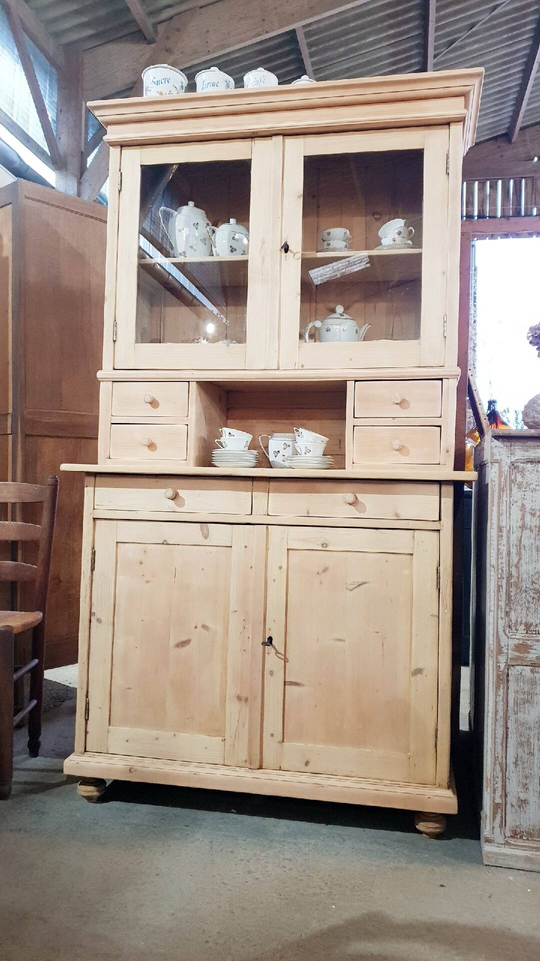 Old sideboard in two parts