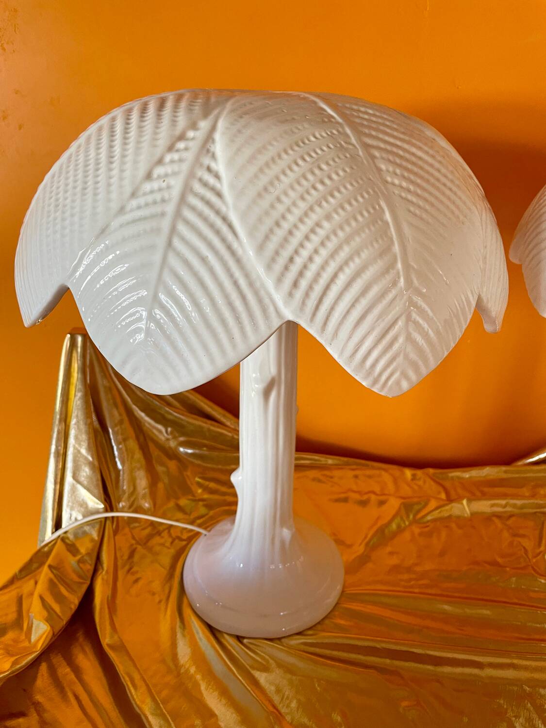 Pair of Tommaso Barbi ceramic lamps