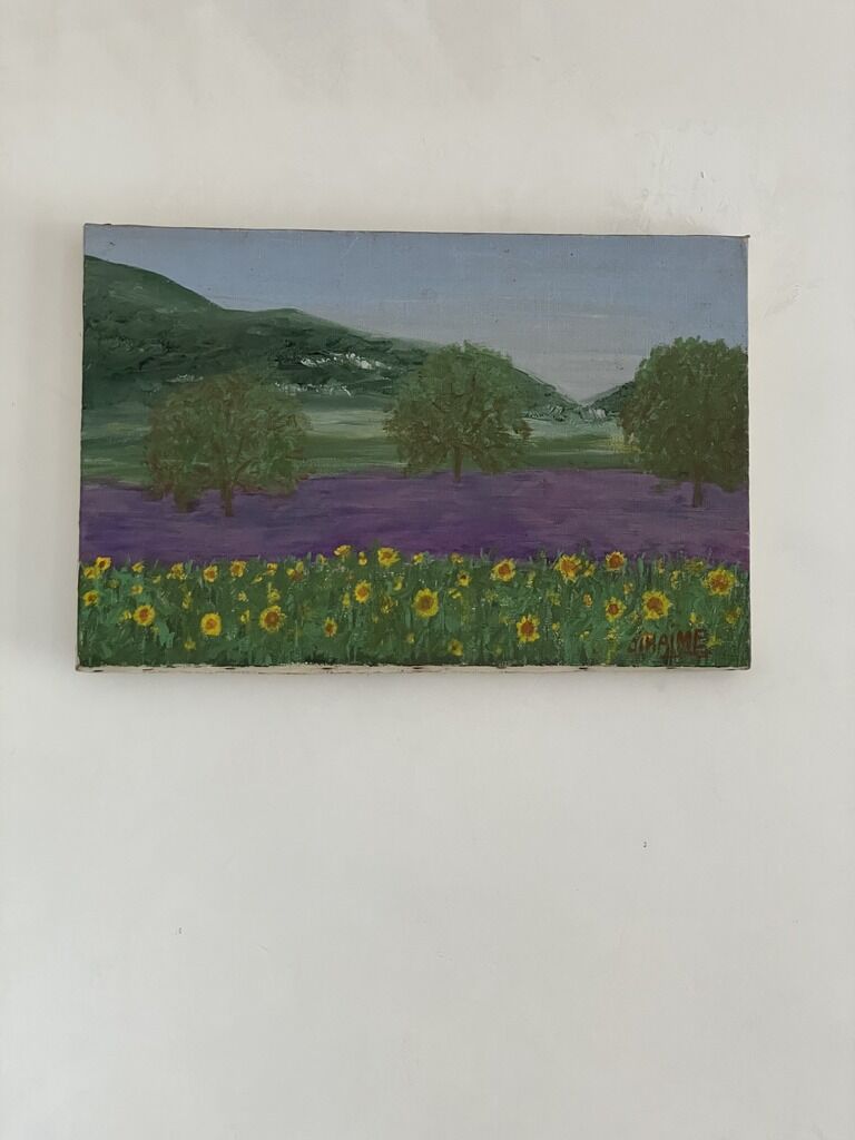 Peeinture on canvas "Provence"