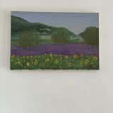 Peeinture on canvas "Provence"
