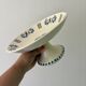 Compote dish or antique footed plate in ironstone - Laval -