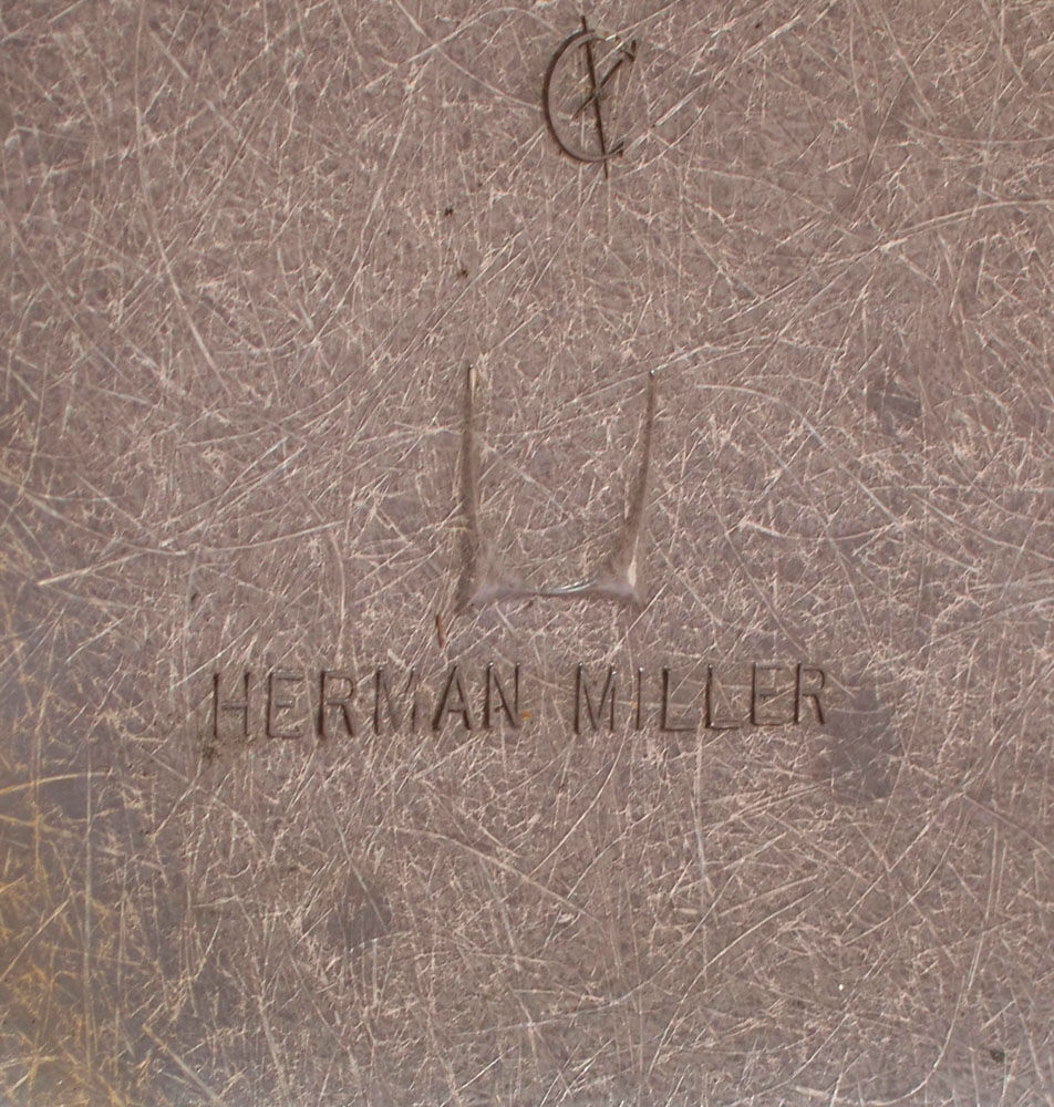 Chaise Eames DSS grise 1954 production vintage Herman Miller