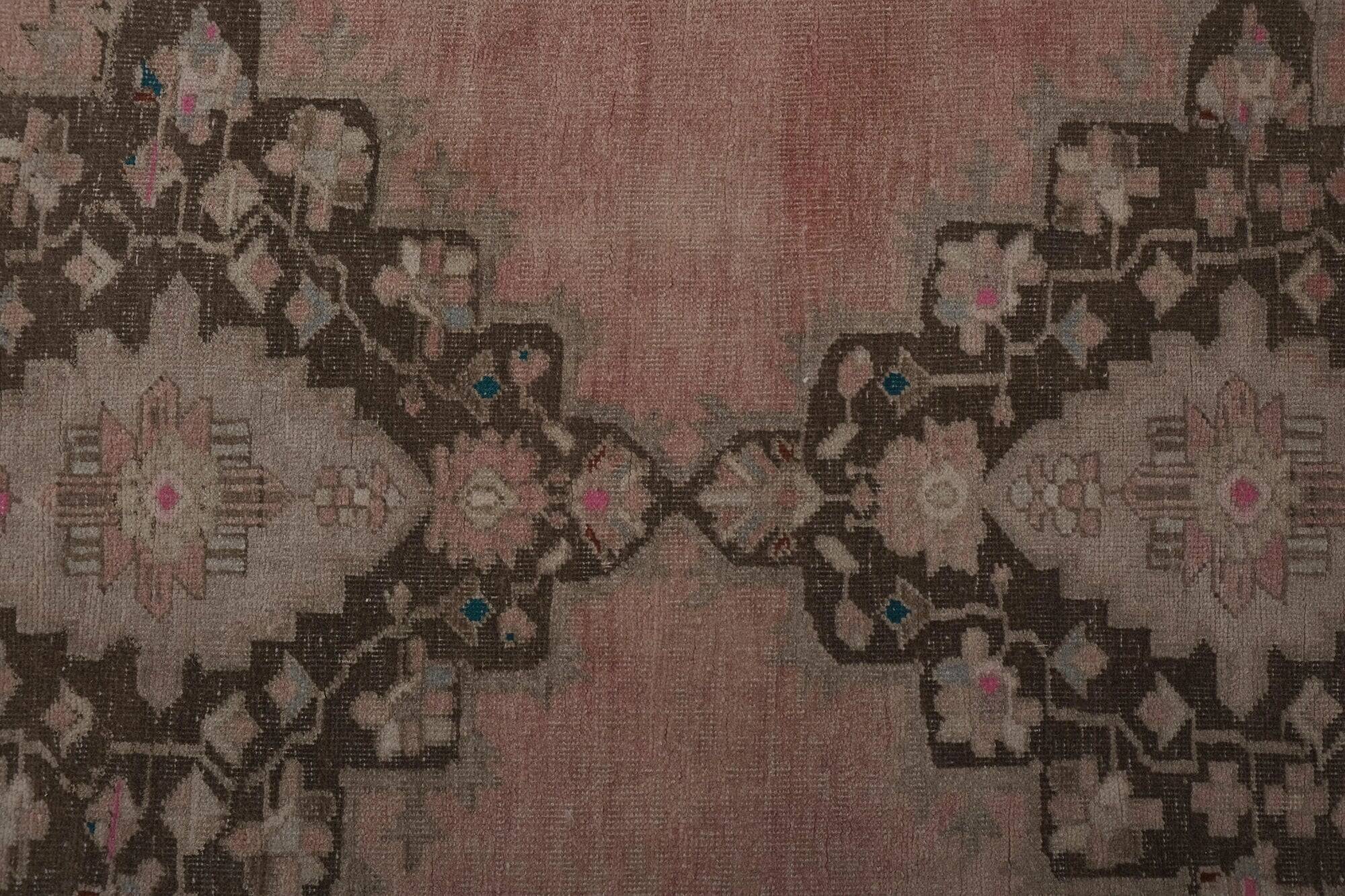 Vintage Turkish hallway rug 91x667 cm