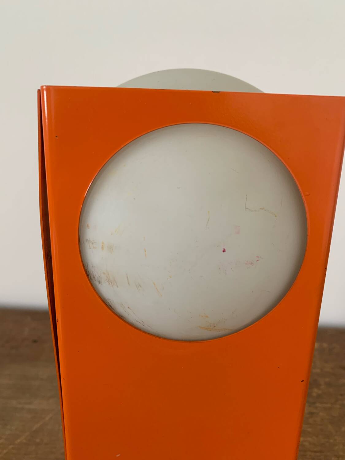 Orange Lamp Vintage Design Circa 1970 Space Age