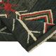 Handmade Turkish One of a Kind 92 cm x 419 cm Black Wool Runner Carpet