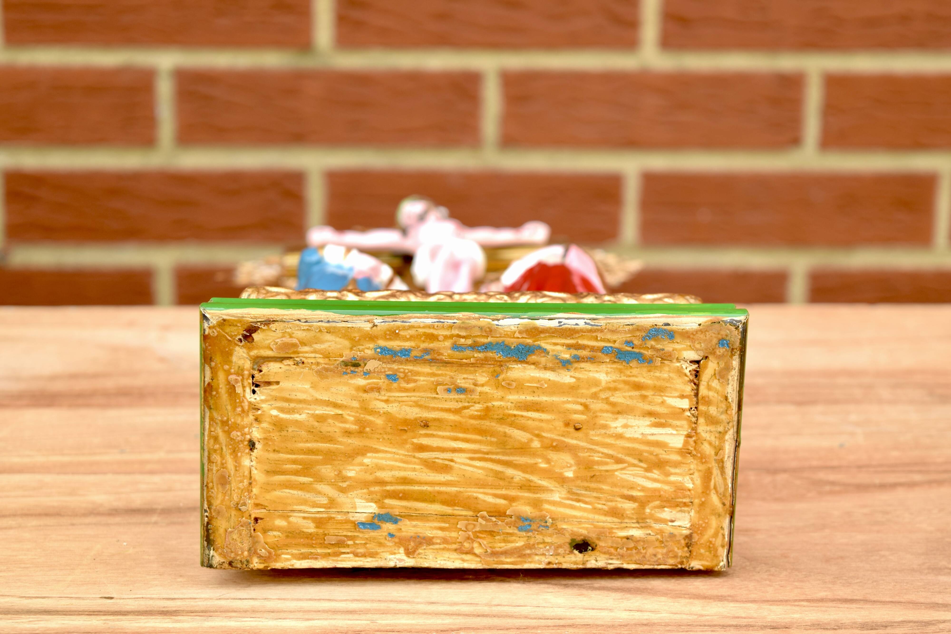 Vintage statuette Jesus on the Cross surrounded by Mary and John