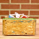Vintage statuette Jesus on the Cross surrounded by Mary and John