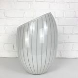 Large Murano glass table lamp with lined pattern 1950-60