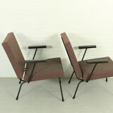Set of 2 1407 armchairs by Wim Rietveld for Gispen