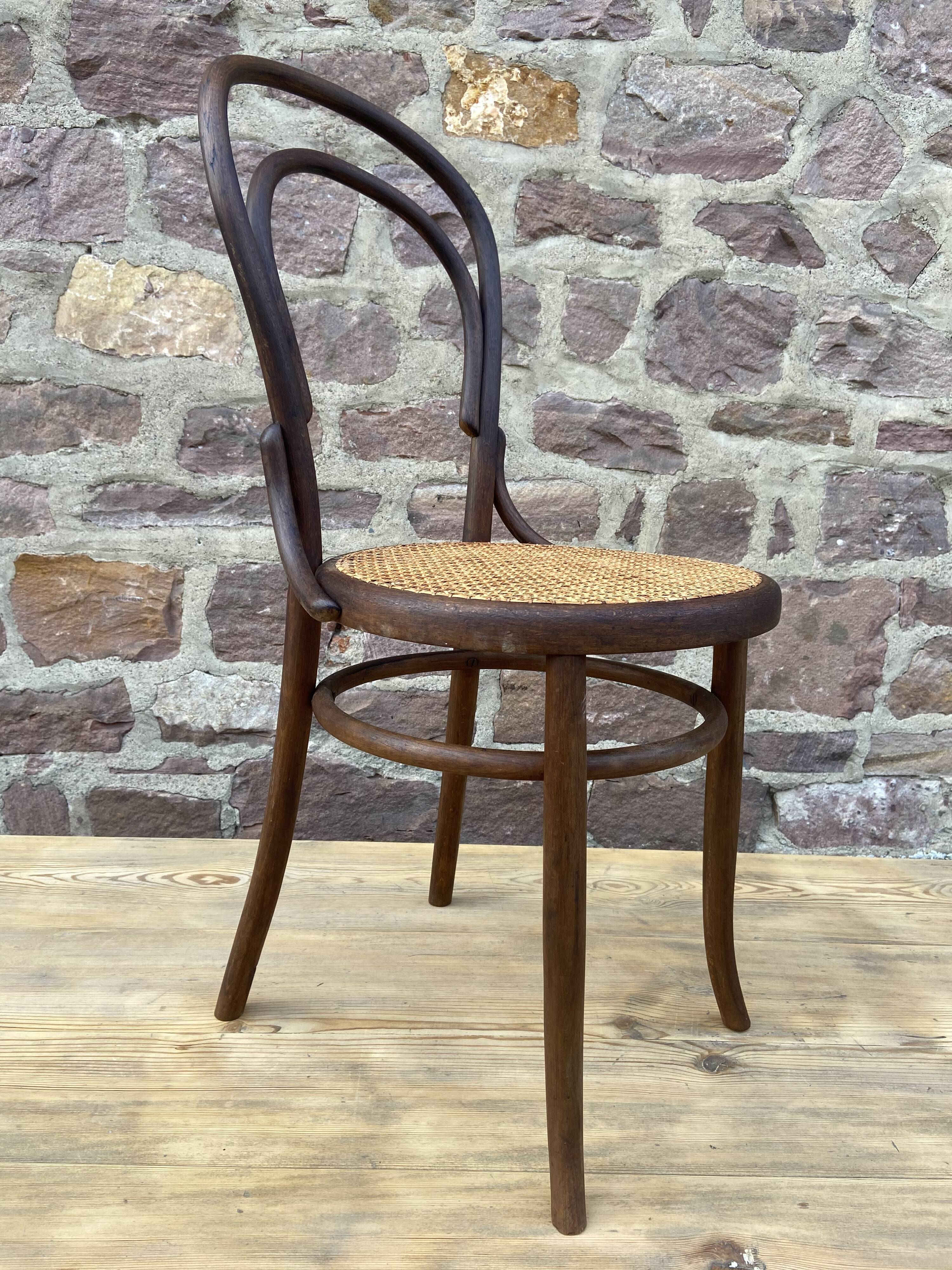 Bistro chair Nr 14 curved wood