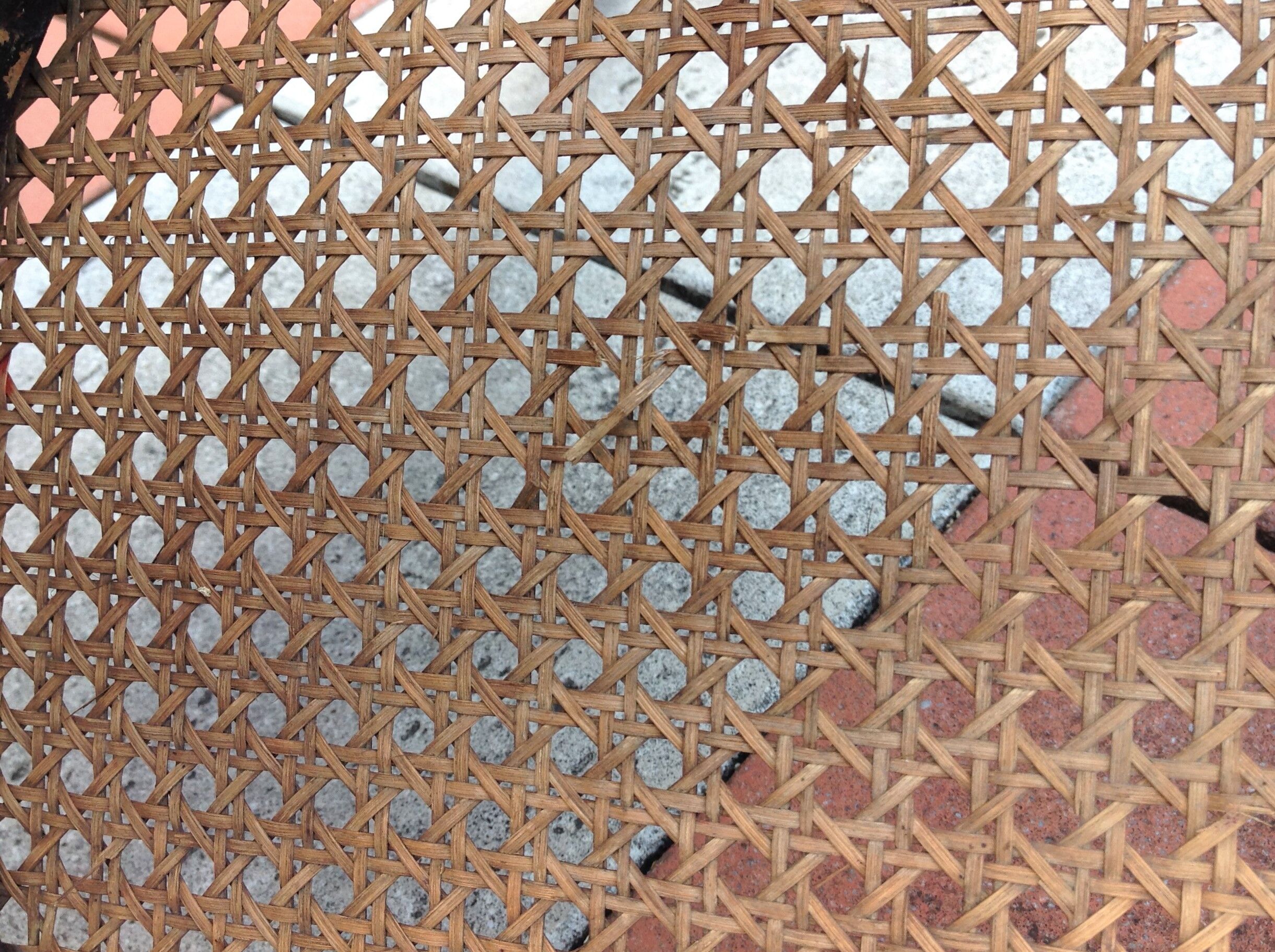 Fischel bistro chair with cannate / vintage seat 30s-40s