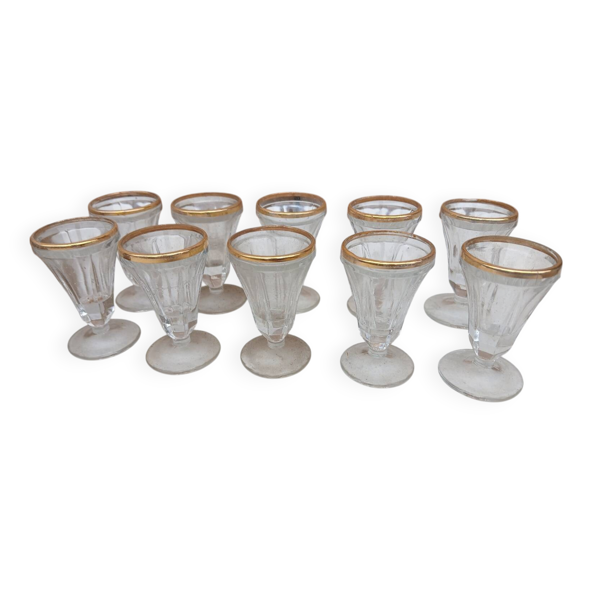 Antique fine champagne glasses