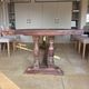 Large solid wood dining table
