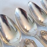 12 cuillères en métal argenté Alfénide