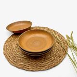 Glazed stoneware deep plates Longchamp