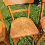 6 sanded bistro chairs