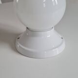 Opaline glass and ceramic wall light