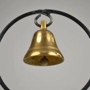 Four-Candle Candelabra with Brass Bell — Ystad-Metall, Sweden, 1950s
