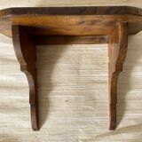 Rustic wooden wall shelf