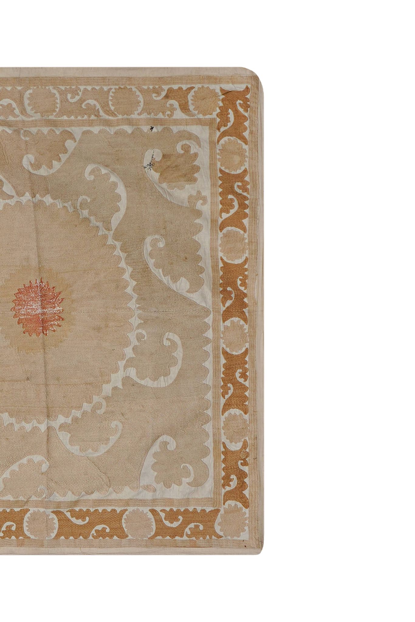 Vintage Turkish hand-knotted rug 141x146 cm