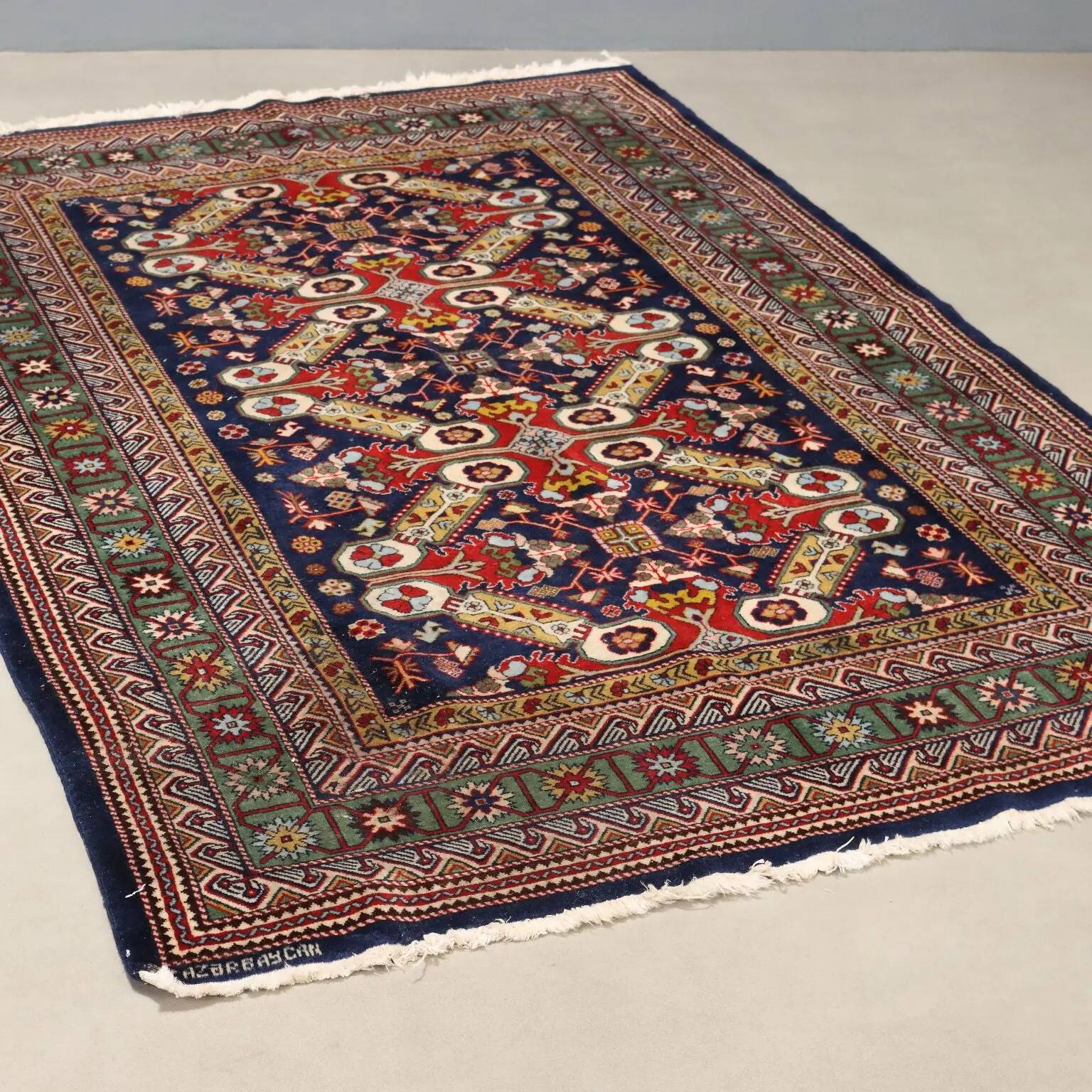 Tapis Shirvan ancien en coton et laine, Russie