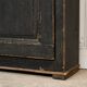 Antique primitive black wood furniture, beautiful original patina from the late 19th century.