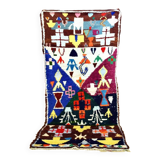 Moroccan Berber carpet Boucherouite 273 x 124 cm Excellent condition