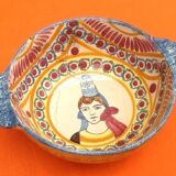 2 old ear bowls Faience from Quimper Henriot Quimper