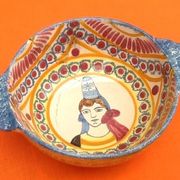 2 old ear bowls Faience from Quimper Henriot Quimper