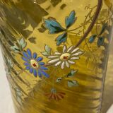 2 bouteilles en verre tourné peint et émaillé Napoleon III 3