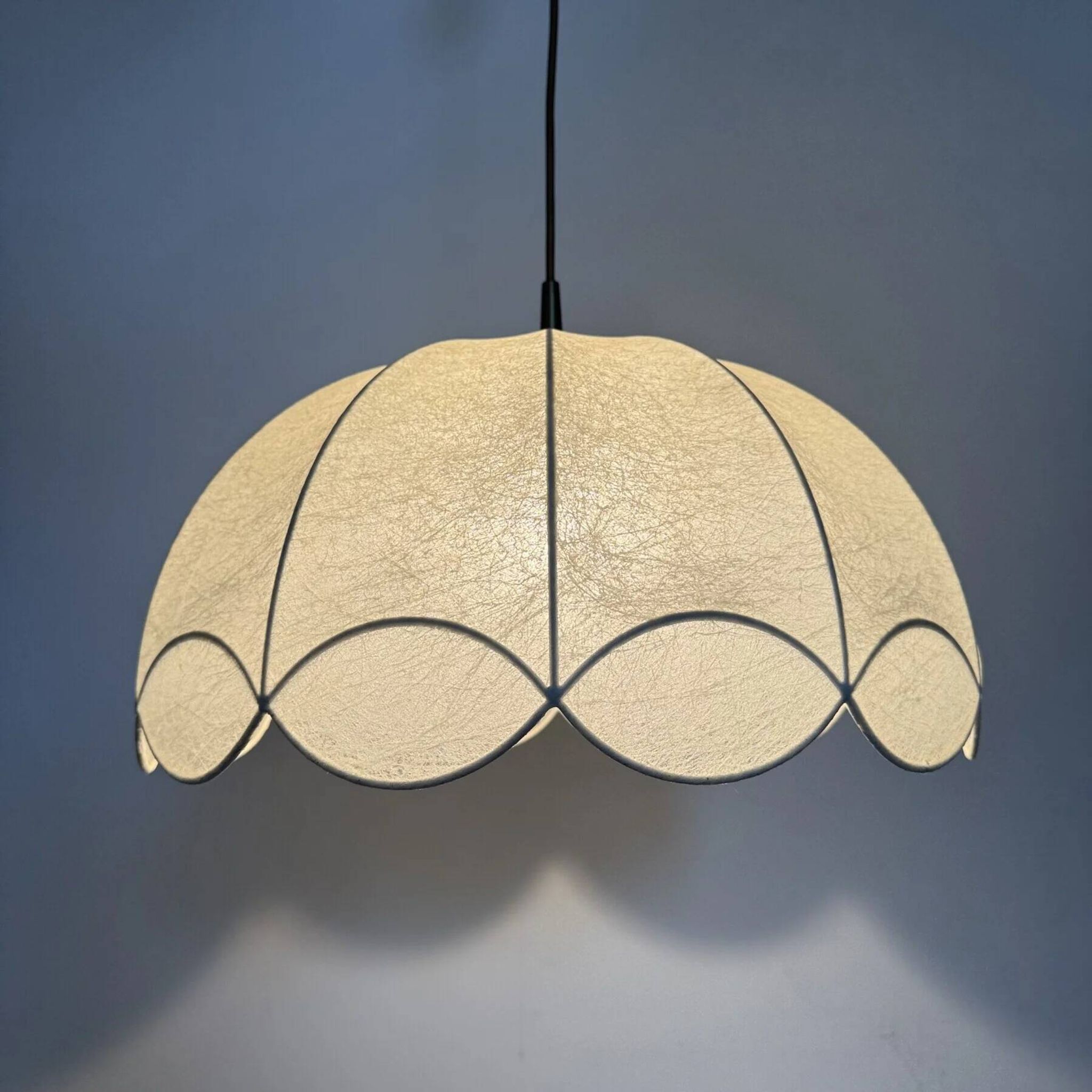 German mid-century "Cocoon" wavy chandelier by Goldkant, 1970s