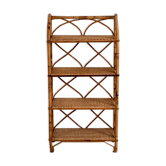 Vintage rattan shelf 60's