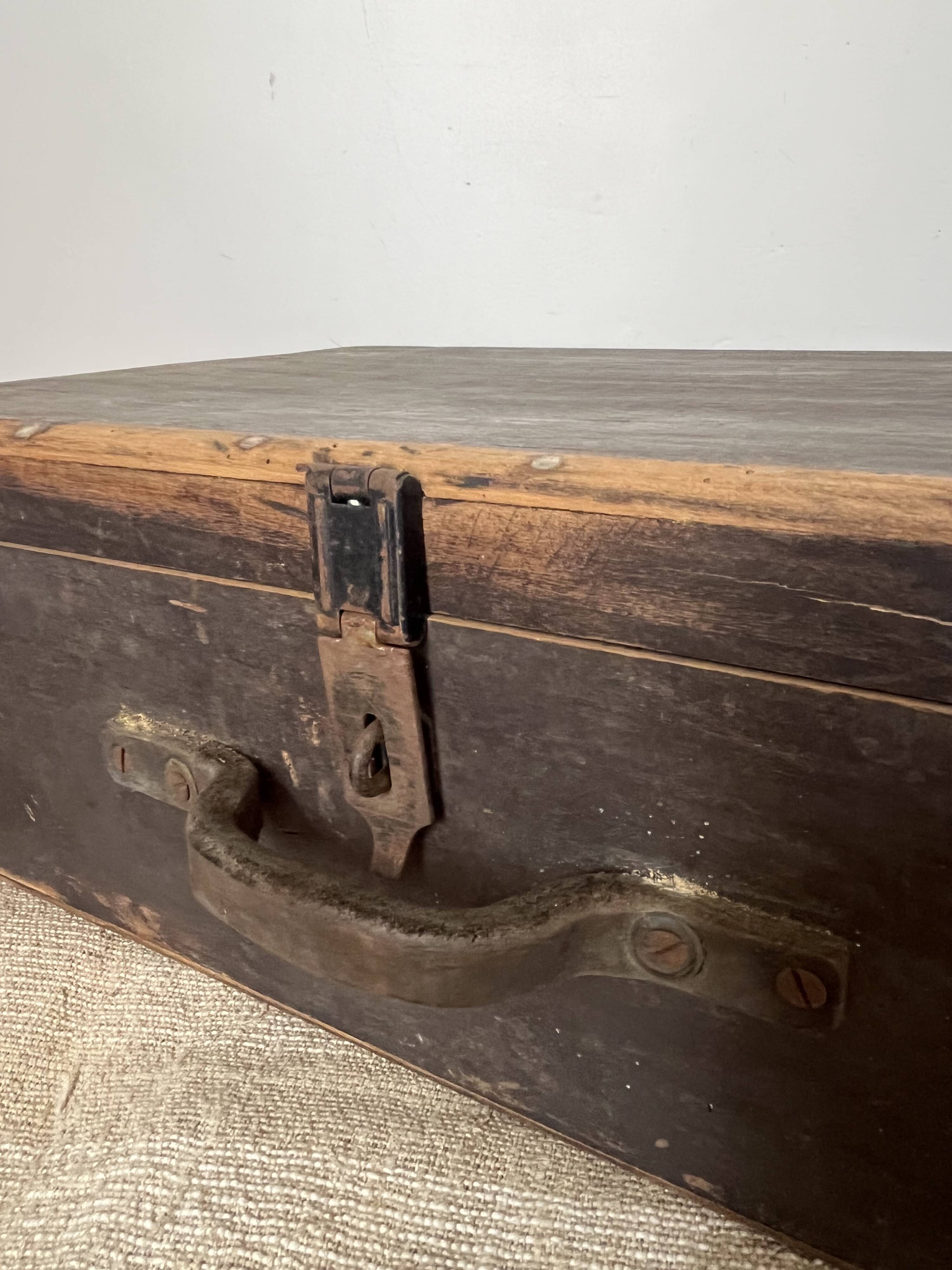 Wooden suitcase, storage, decoration