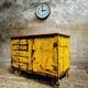 Industrial workbench trolley yellow chest of drawers