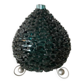Lampe en verre empilé, esprit Murano, années 60-70