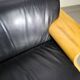 Harvink Mazurka Black Leather Sofa 1980s