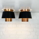 Pair of Tivoli Jørn Utzon ceiling lights for Nordisk Solar Denmark, 1950-60s